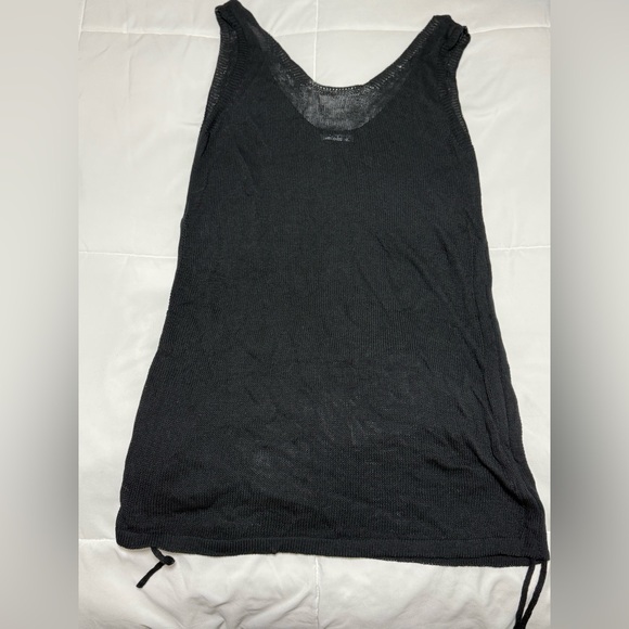 aolro Other - Elegant Black Knit Swim Coverup